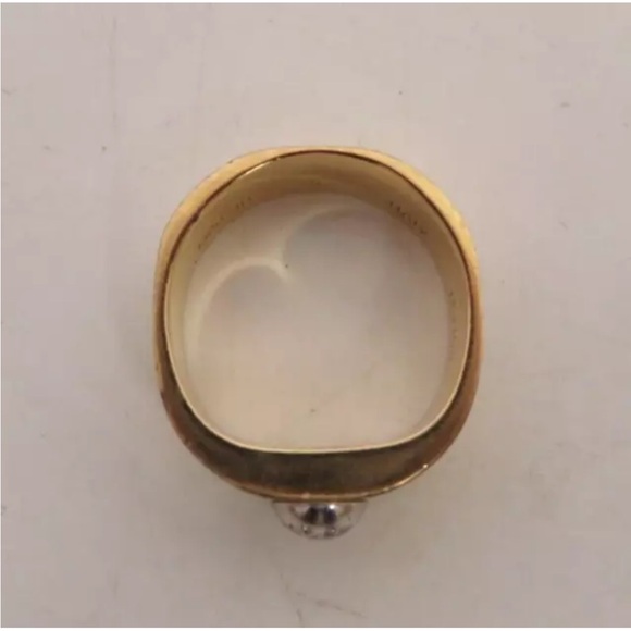 LOUIS VUITTON Nanogram Gold & Silver Ring - Size Small - Picture 7 of 14